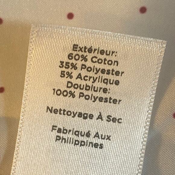 Talbots Striped Tweed Blazer Jacket Cotton Blend Collarless White Purple Pink 16 - Picture 8 of 8